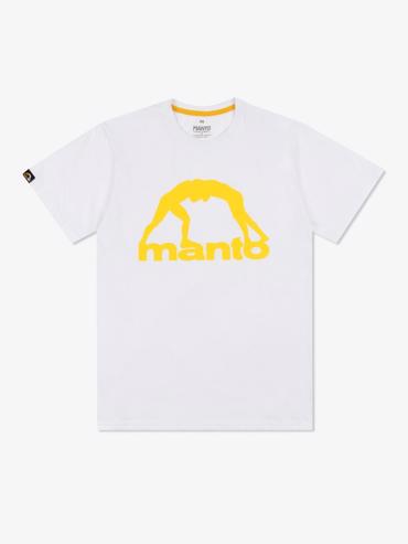 MANTO vibe 25 tshirt-white/yellow